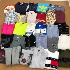 M15　アメリカ古着　ブランドミックス　長袖類　シャツ等　30着セット　まとめ