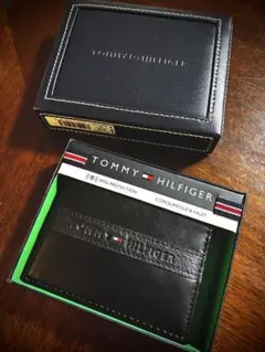 TOMMY HILFIGER RFIDプロテクション 二つ折り財布 ブラック