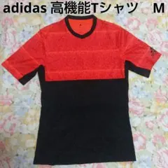 adidasアディダス　climalite高機能性TシャツメンズMサイズ 赤黒