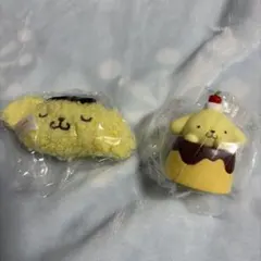 ポムポムプリン　ぬいぐるみチャーム、セット