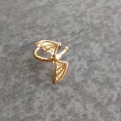 【1個/片耳用】イヤーカフ コウモリ バット/ハロウィン アクセ/ローズゴールド