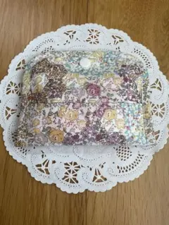 【ハンドメイド】チェック＆ストライプ　ポケットティッシュ・マスクケースのサムネイル