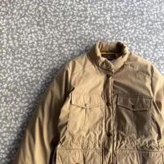 【中綿ダウンジャケット】eddie bauer黒タグミドルコート古着ビンテージ