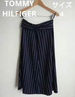 TOMMYHILFIGER　ストライプ　ロングスカート 5/7まで最終お値下げのサムネイル