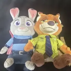ディズニー ズートピア ニック ジュディ　ポシェット ぬいぐるみセット