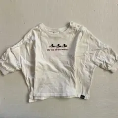 80cm futafuta ミッキーマウス Tシャツ 長袖カットソー ロンT