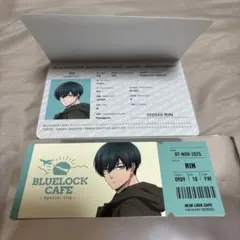 ブルーロックカフェ　パスポート風ノート&チケット風カード　糸師凛