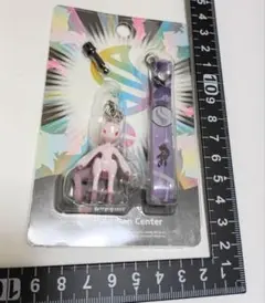 「メガミュウツーY」のストラップ(イヤホンジャック付き)　ポケモン