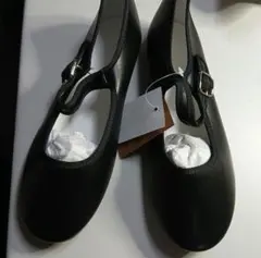 【新品】バレエシューズ カンフーシューズ ストラップ ブラック