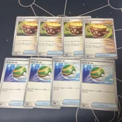 ポケモンカード　ネストボール　4枚　大地の器　4枚