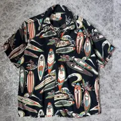 美品 サンサーフ SHAHEEN OF HONOLULU アロハシャツ Mのサムネイル