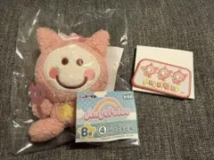 エニマイくじ エンジェルブルー B賞 ぬいぐるみ F賞 刺繍ステッカー