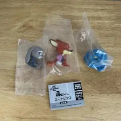 3点セット セミコンプリート 肩ズンfig. ズートピア2 フィギュア ガチャ