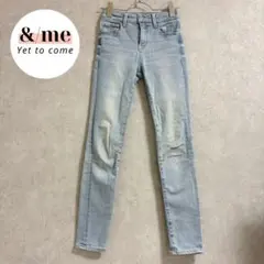 アズールバイマウジー　スキニーデニムパンツ　ストレッチ　ライトブルーのサムネイル
