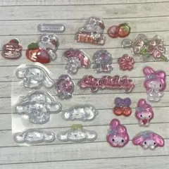 硬い3Dシール ボンボンドロップ おすそ分け No.70 ピンクホワイト系