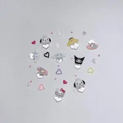 サンリオ 透明ハート ネイルパーツ