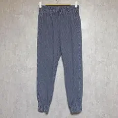 ロデオクラウンズ　ヒッコリーデニム　ジーンズ　ジョガーパンツ　ウエストゴム　S