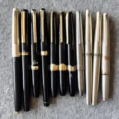 Parker パーカー 万年筆 ペン先 14K 585 ブラウン マーブル - メルカリ