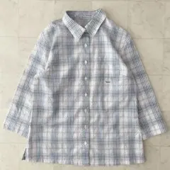 ✨近年✨美品✨マドモアゼルノンノン　春夏　チェックシャツ　七分袖　涼しい