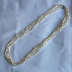 淡水パール｜5重ネックレス｜sv925｜37.89g