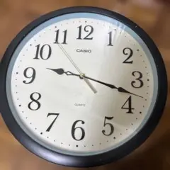 CASIO クオーツ掛け時計 シンプルデザイン