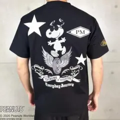 スヌーピー SNOOPY半袖T 462021 PEANUTS PM ブラック Lのサムネイル