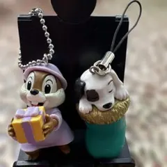 チップ　101匹わんちゃん　ストラップ　キーホルダー　セット