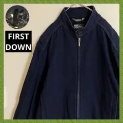 FIRSTDOWNファーストダウンコットンジップアップジャケットワンポイントロゴ