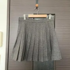 C*須様 ZARA グレー系チェック プリーツスカート XS