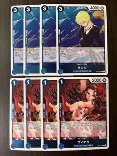 ワンピースカード　神の島の冒険　OP15 ヴィオラR サンジR まとめ売り