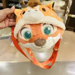 上海ディズニー新作　午年　ズードピア　ニックぬいぐるみショルダーバッグ