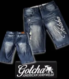 【未使用品】GOTCHA（ガッチャ） ハーフデニムジーンズのサムネイル