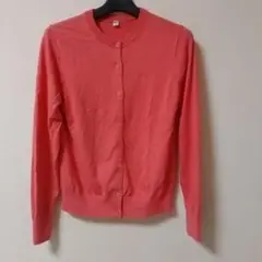 UNIQLO コーラルピンク 長袖カーディガン S