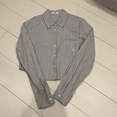 SUPERSTAR 韓国 ストライプ長袖シャツ