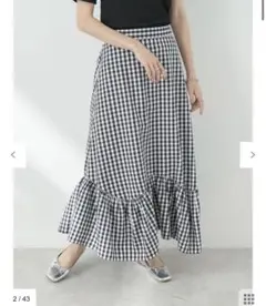 earth music&ecology アース イレヘムチェックスカート