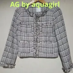 AG by aquagirl ノーカラーツイードジャケット