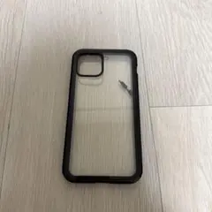 iPhone12pro用クリアブラックハードケース