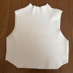 PAGEBOY リブ編みノースリーブセーター　ホワイトのサムネイル
