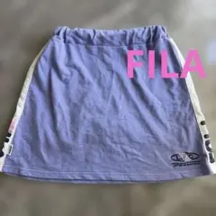 FILA うす紫色 スカートインナーパンツ付き子ども服女の子