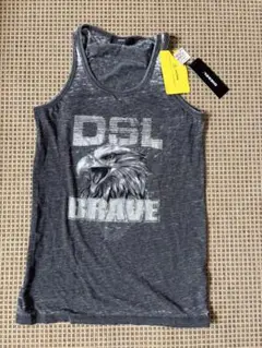 値下げ DIESEL イーグルプリント タンクトップ XS