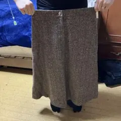 ウール ロングスカート