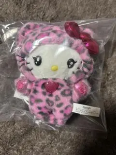 サンリオ ハローキティ マスコットホルダー ギャルネコ　新品　キティ　人形　豹柄