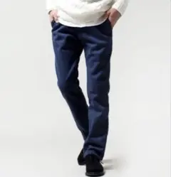 ナノ・ユニバース 防風ウィンドサーモスウェットパンツ S ネイビー