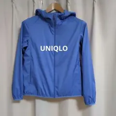 UNIQLO uvカット　撥水　パーカ　 M ブルー