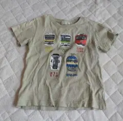 BEAMS　サイズ110 半袖Tシャツ　電車　緑のサムネイル