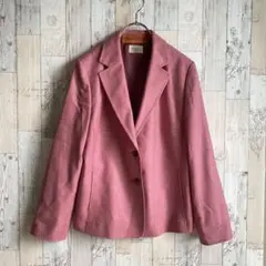 アリスバーリー　レディーステーラードジャケット　ウールカシミヤミックス　ピンク