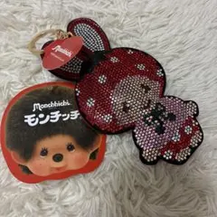 モンチッチ うさぎ いちご ラインストーン キーホルダー - メルカリ
