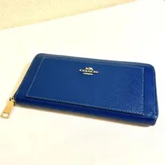 COACH 長財布 ブルー コーチ