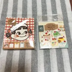 不二家 ペコちゃん メモパッド フレークシール まとめ売り