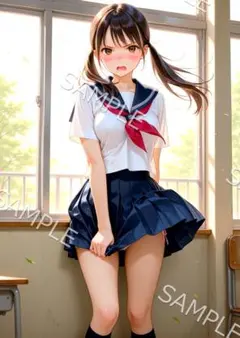 A08_020 かわいい AI アート 美人 高画 コスプレ ポスター - メルカリ